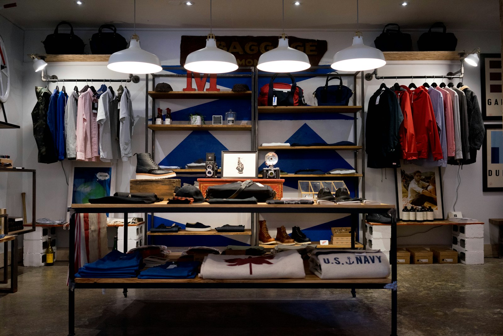A stylish boutique interior — the retail standard around Victoria Gardens